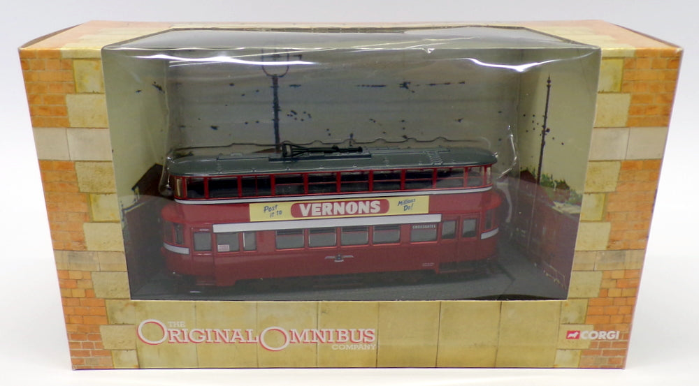 Corgi 1/76 Scale Diecast OM40502 - Feltham Tram - Leeds City Trans.