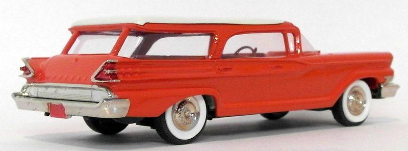 Brooklin Models 1/43 Scale Model BRK77 001 - 1959 Mercury Commuter Red/White