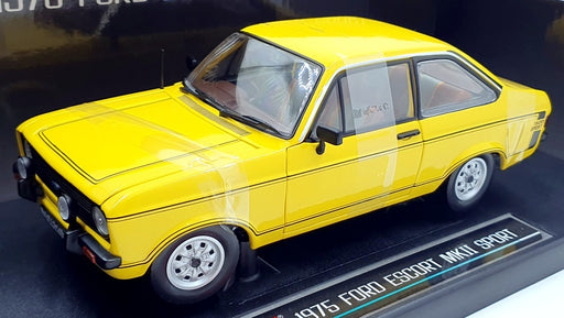 Sun Star 1/18 Scale Diecast 4620R - 1975 Ford Escort MKII Sport - Signal Yellow