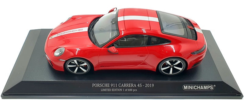 Minichamps 1/18 Scale 155 067326 Porsche 911 Carrera 4S 2019 Carmine