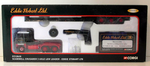 Corgi 1/43 Scale CC12610 - Scammell Crusader 3 Axle Low Loader Eddie Stobart Ltd