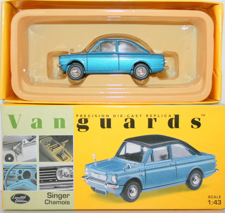 VANGUARDS 1/43 VA40001 SINGER CHAMOIS TURQUOISE BLUE