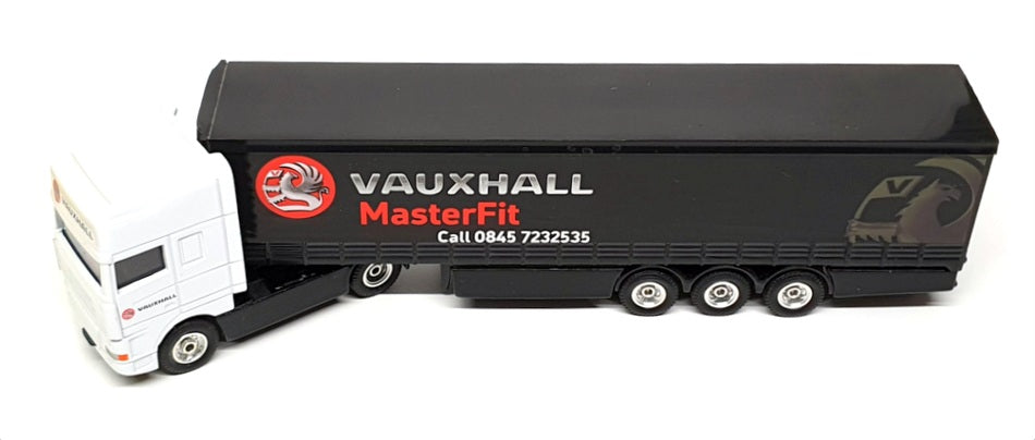 Corgi 1/64 Scale TY87015 - DAF 95 Curtainside "Vauxhall Masterfit" - White/Black