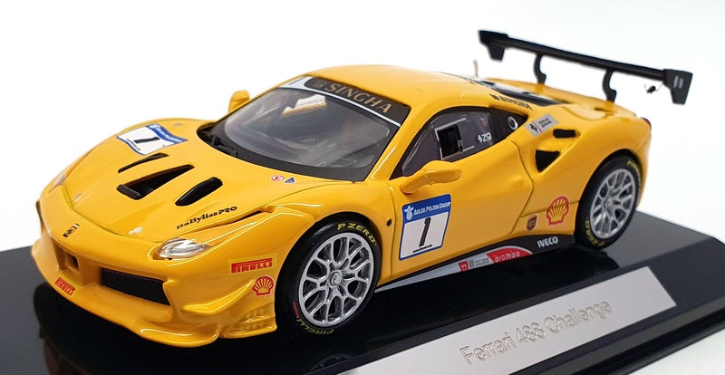 Burago 1/43 Scale Diecast #18-36306 - 2017 Ferrari 488 Challenge #1 Race Car