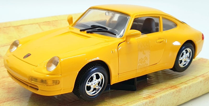 Motor Max 1/24 Scale Model Car 68021 - Porsche 911 - Yellow