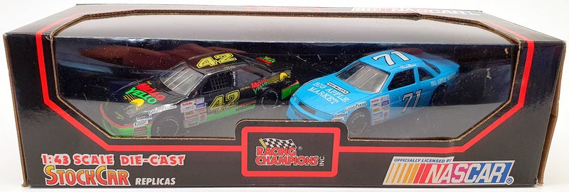 Racing Champions 1/43 Scale Nascars 07052 - Chevy #71 & Pontiac #42