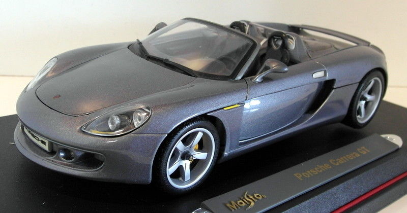 Maisto 1/18 Scale Diecast - 36622 Porsche Carrera GT Metallic Grey