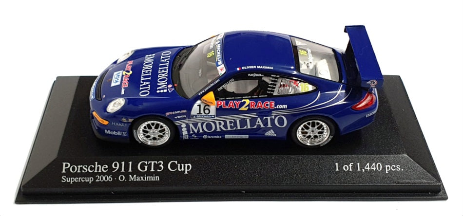 Minichamps 1/43 Scale 400 066416 - Porsche 911 GT3 #16 Supercup 2006