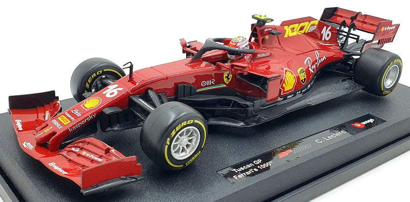 Burago 1/18 Scale Diecast 18-16808TU - Ferrari F1 SF1000 C.Leclerc 1000th GP #16