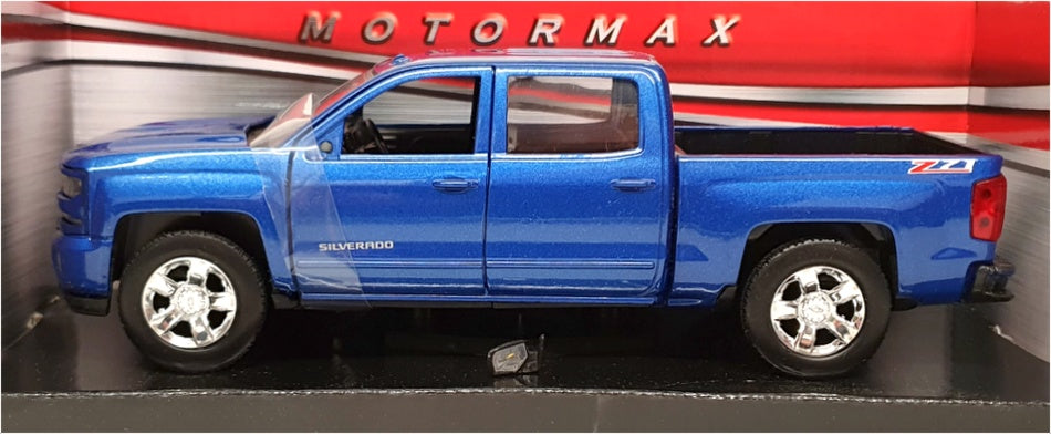 Motor Max 1/27 Scale 79348BL - 2017 Chevrolet Silverado 1500 LT Z71 - Blue