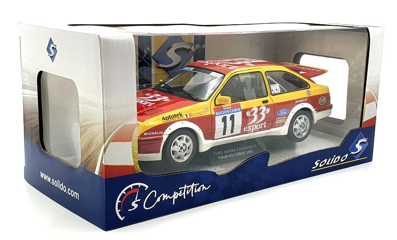 Solido 1/18 Scale Diecast S1806103 -1987 Ford Sierra Cosworth Auriol/occelli #11