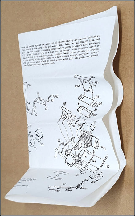 SMTS 1/43 Scale Unbuilt Kit RL22 - Brabham BT26 F1 Car