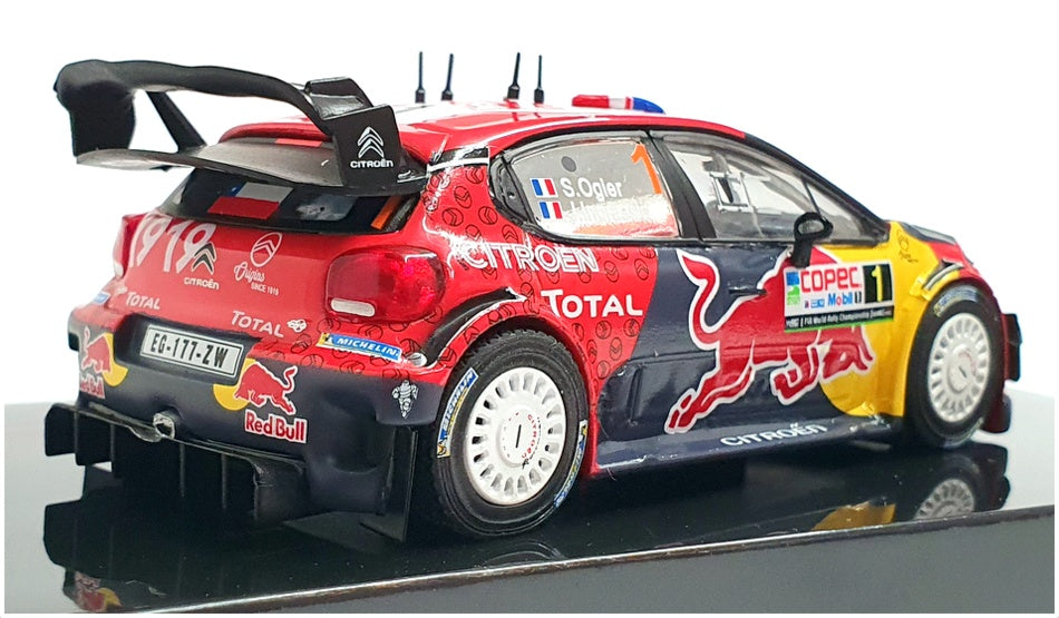 Ixo 1/43 Scale RAM712 - Citroen C3 WRC Rally Chile 2019 #1 Ogier/Ingrassia