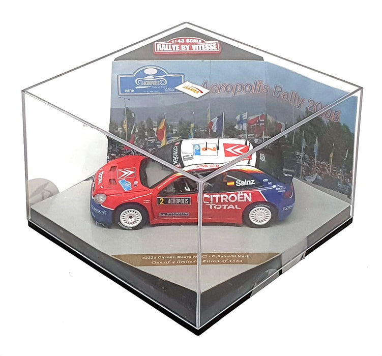 Vitesse 1/43 Scale 43225 - Citroen Xsara WRC #2 Acropolis Rally 2005 - Red/White