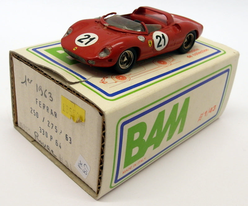 BAM Kits 1/43 Scale White Metal - FX87 1963 Ferrari 330 P3 #21