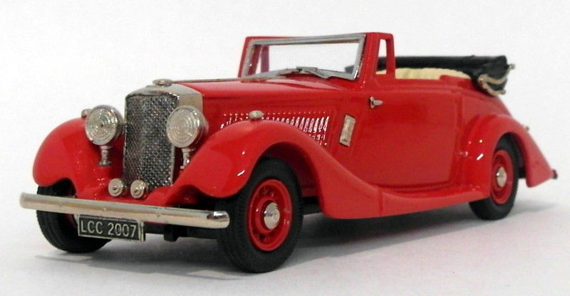 Lansdowne Models 1/43 Scale LDM47X - 1936-38 Railton Fairmile Top Down - LCC Red