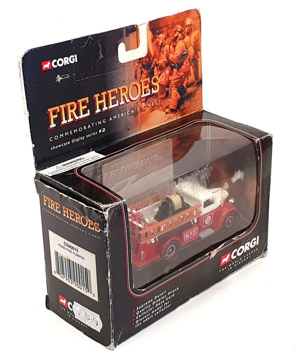 Corgi 9.5cm Long Diecast CS90015 - Ford Fire Pumper - Milwood Fire Dept