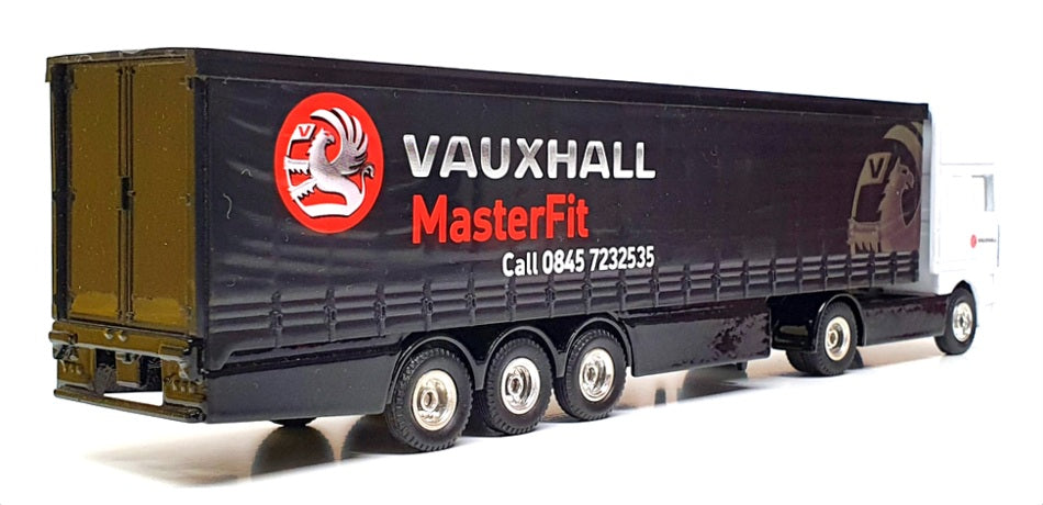 Corgi 1/64 Scale TY87015 - DAF 95 Curtainside "Vauxhall Masterfit" - White/Black