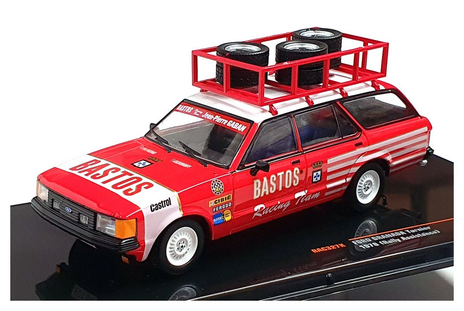 Ixo 1/43 Scale RAC327X - 1978 Ford Granada Turnier Rally Assistance - Red