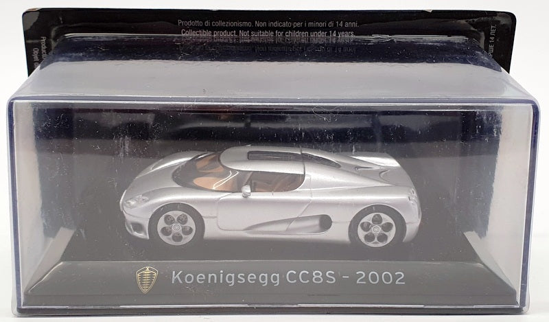 Altaya 1/43 Scale Model Car 1501IR3 - 2002 Koenigsegg CC8S - Silver