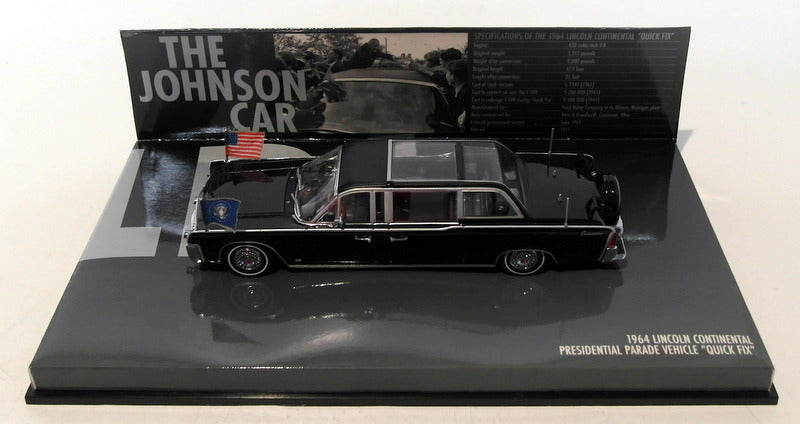 Minichamps 1/43 Scale 436 086101 - 1964 Lincoln Continental Johnson Car