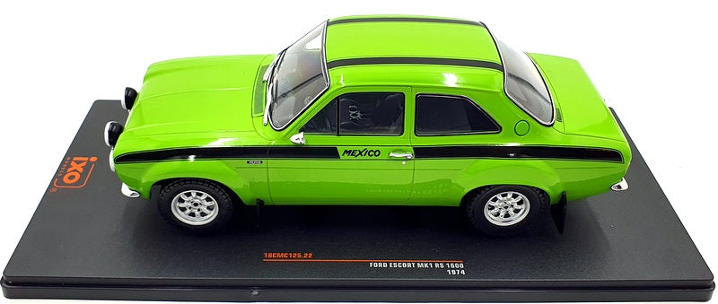 Ixo 1/18 Scale 18CMC125 - Ford Escort MKI RS 1600 Mexico 1974 - Green