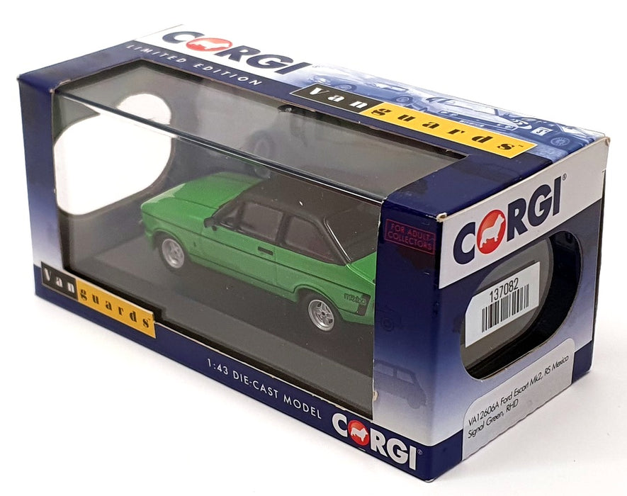 Vanguards 1/43 Scale VA12606A - Ford Escort Mk2 RS Mexico RHD - Signal Green