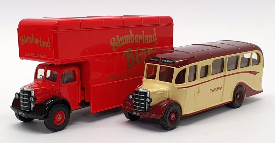 Corgi 14cm Long Diecast Q57/1 - Bedford Luton Van & OB Coach