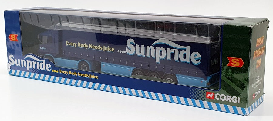 Corgi 1/64 Scale Diecast CC86603 - Scania Curtainside - Sunpride