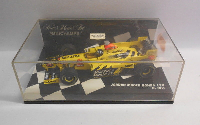 MINICHAMPS F1 1/43 Scale - 430 980009 JORDAN HONDA 198 D.HILL