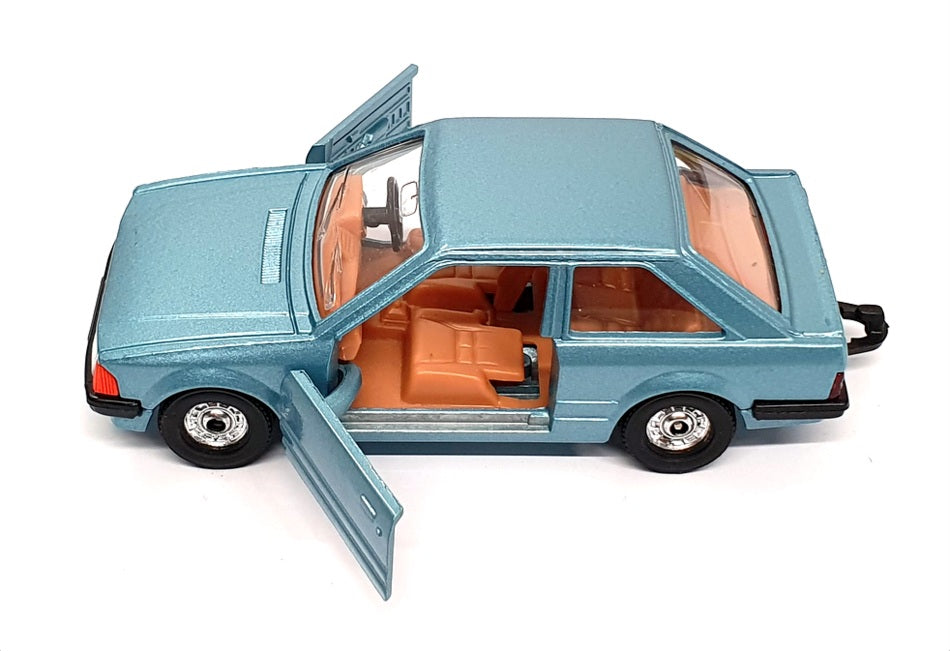 Corgi Appx 11cm Long Diecast 334 - Ford Escort - Met Blue