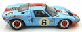 GMP 1/12 Scale Diecast 12073 - Ford GT40 Gulf 1969 #6 - Blue/Orange