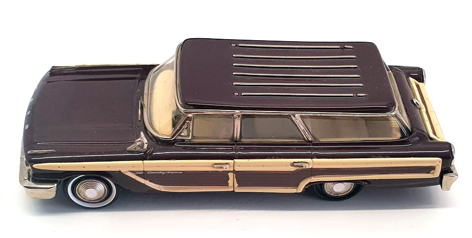 CONQUEST 1/43 Scale CQ3621 - 1963 Ford Galaxie Country Squire - Maroon