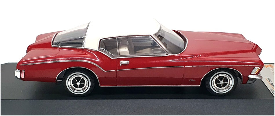 PremiumX 1/43 Scale Diecast PRD071 - 1972 Buick Riviera Coupe - Red