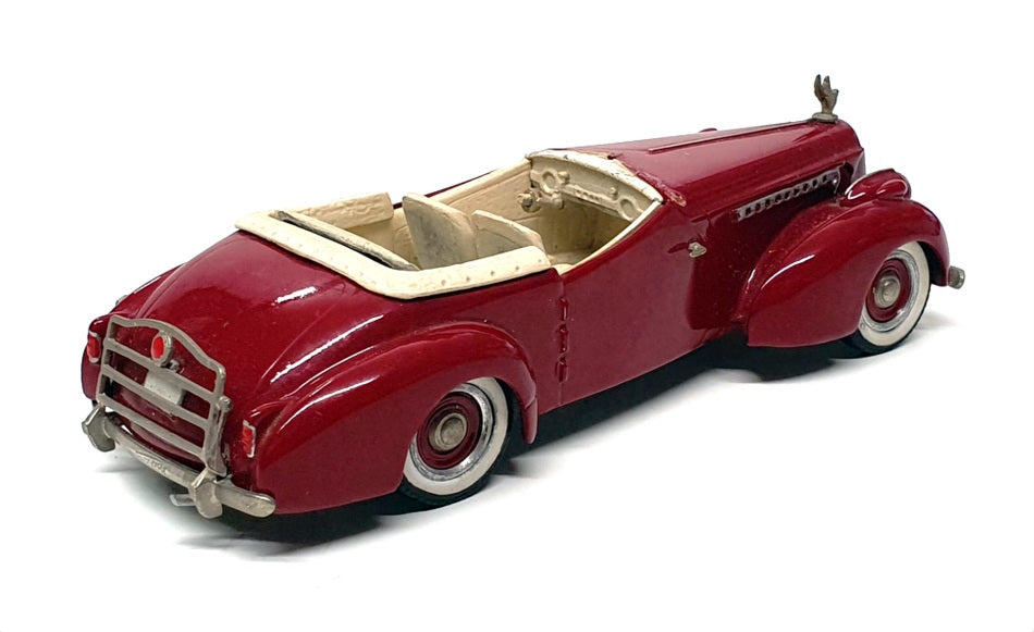 Western 1/43 Scale WMS31 - 1940 Packard Darrin Super 8 - Deep Red/White