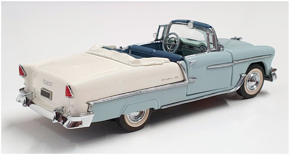 Franklin Mint 1/43 Scale B11KE18 - 1955 Chevrolet Bel Air - Blue/White