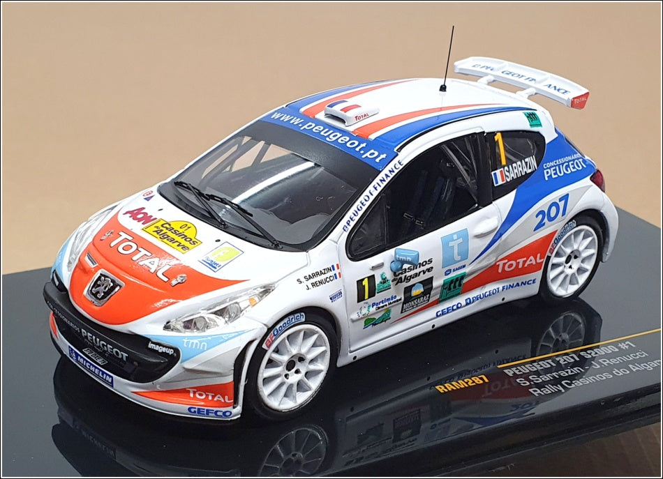 Ixo 1/43 Scale RAM287 - Peugeot 207 S2000 Rally Casinos do Algarve 2007