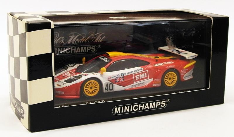 Minichamps 1/43 Scale 530 184340 - McLaren F1 GTR 4th Le Mans 1998 Team Davadoff