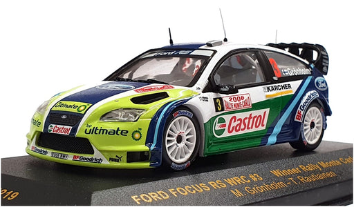 Ixo Models 1/43 Scale RAM219 - Ford Focus RS WRC - #3 Winner Monte Carlo 2006