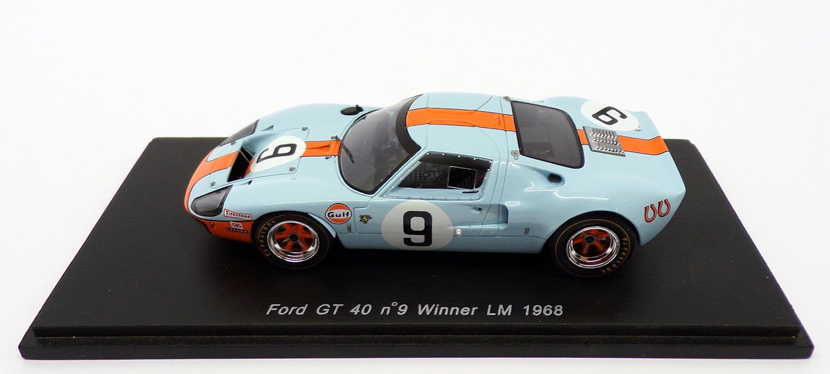 Spark 1/43 Scale 43LM68 - Ford GT40 - #9 Winner Le Mans 1968