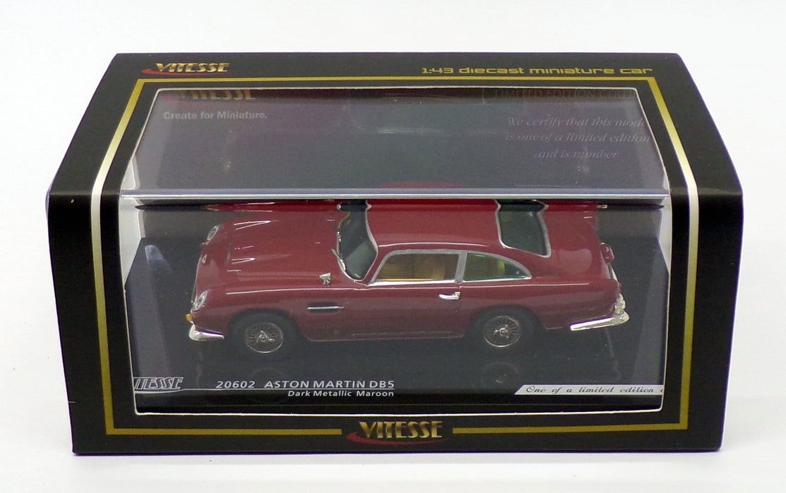 Vitesse 1/43 Scale 20602 - Aston Martin DB5 - Dark Metallic Maroon