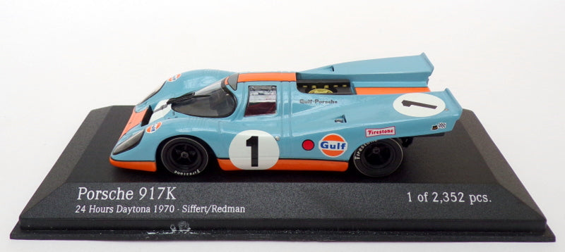 Minichamps 1/43 Scale 430 706701 - Gulf Porsche 917 K - #1  24h Daytona 1970