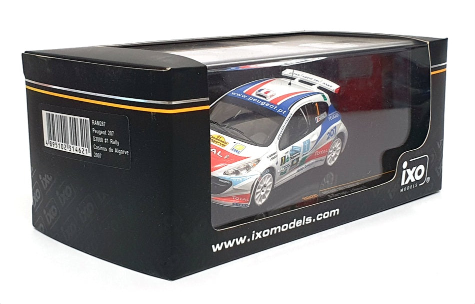 Ixo 1/43 Scale RAM287 - Peugeot 207 S2000 Rally Casinos do Algarve 2007