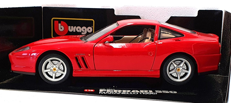 Burago 1/18 Scale Diecast 3064 - 1996 Ferrari 550 Maranello - Red