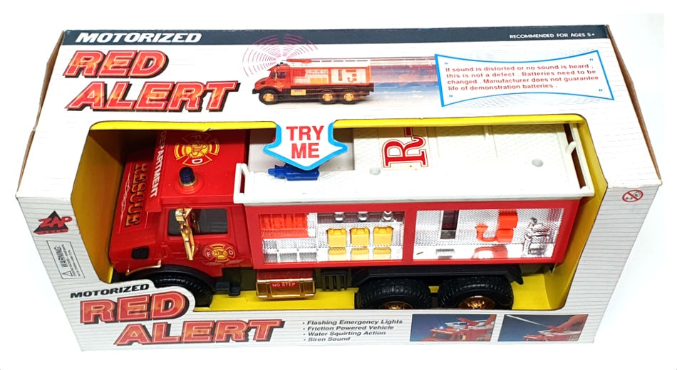 Zap Toys Appx 26cm Long 3272 - Motorized Fire Engine - Red