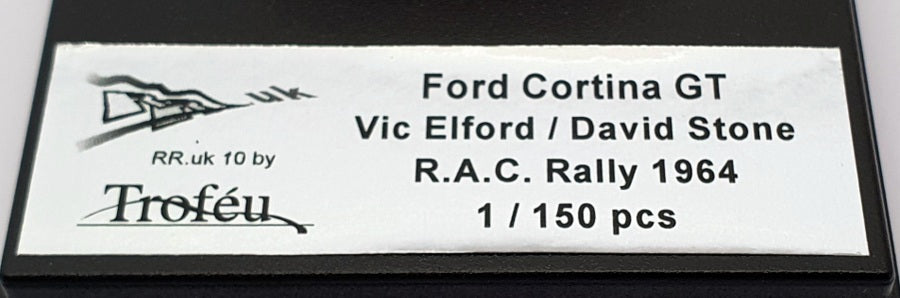 Trofeu 1/43 Scale RR.uk10 - Ford Cortina GT RAC Rally 1964 - #3 Elford/Stone