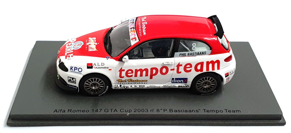 Spark 1/43 Scale S0482 - Alfa Romeo 147 GTA Cup 2003 - #8 Bastiaans