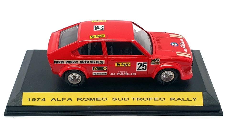 Solido 1/43 Scale 69 - 1974 Alfa Romeo Sud Trofeo Rally - #25 Red