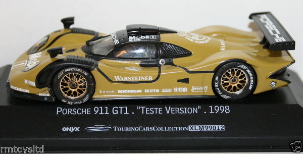 ONYX 1/43 SCALE - XLM99012 - PORSCHE 911 GT1 TESTE VERSION 1998