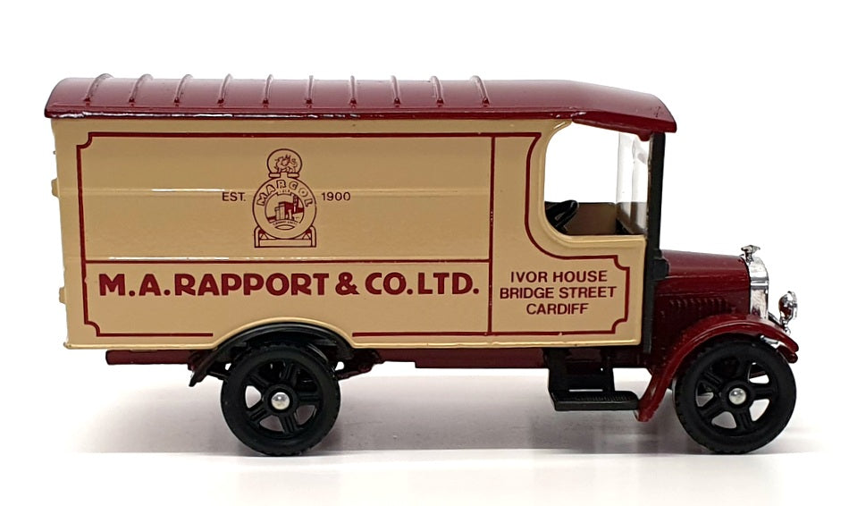 Corgi 13cm Long Diecast C853 - Thornycroft Van Rapport & Co - Beige/Maroon